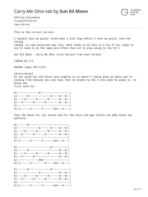 carry me ohio tab.